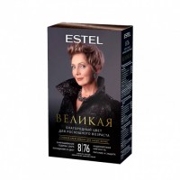 Стойкая крем-краска для седых волос ESTEL ВЕЛИКАЯ 8/76 светло-русый коричнево-фиолетовый
